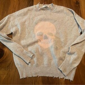 Skull sweater 27 Miles cashmere size small perfect condition smoke pet free